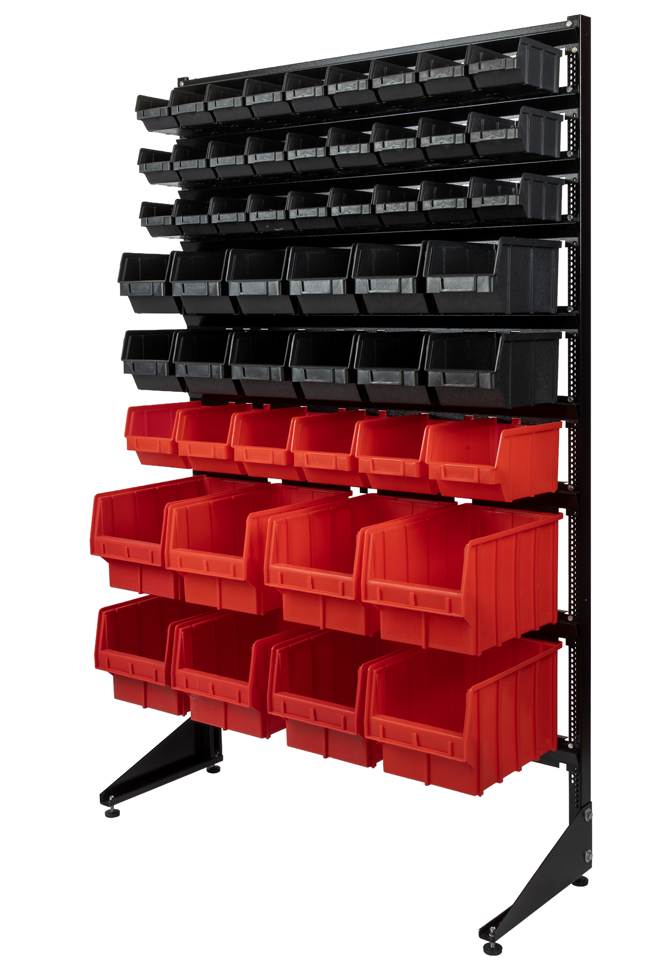 Стенд с лотками для болтов, гаек, саморезов