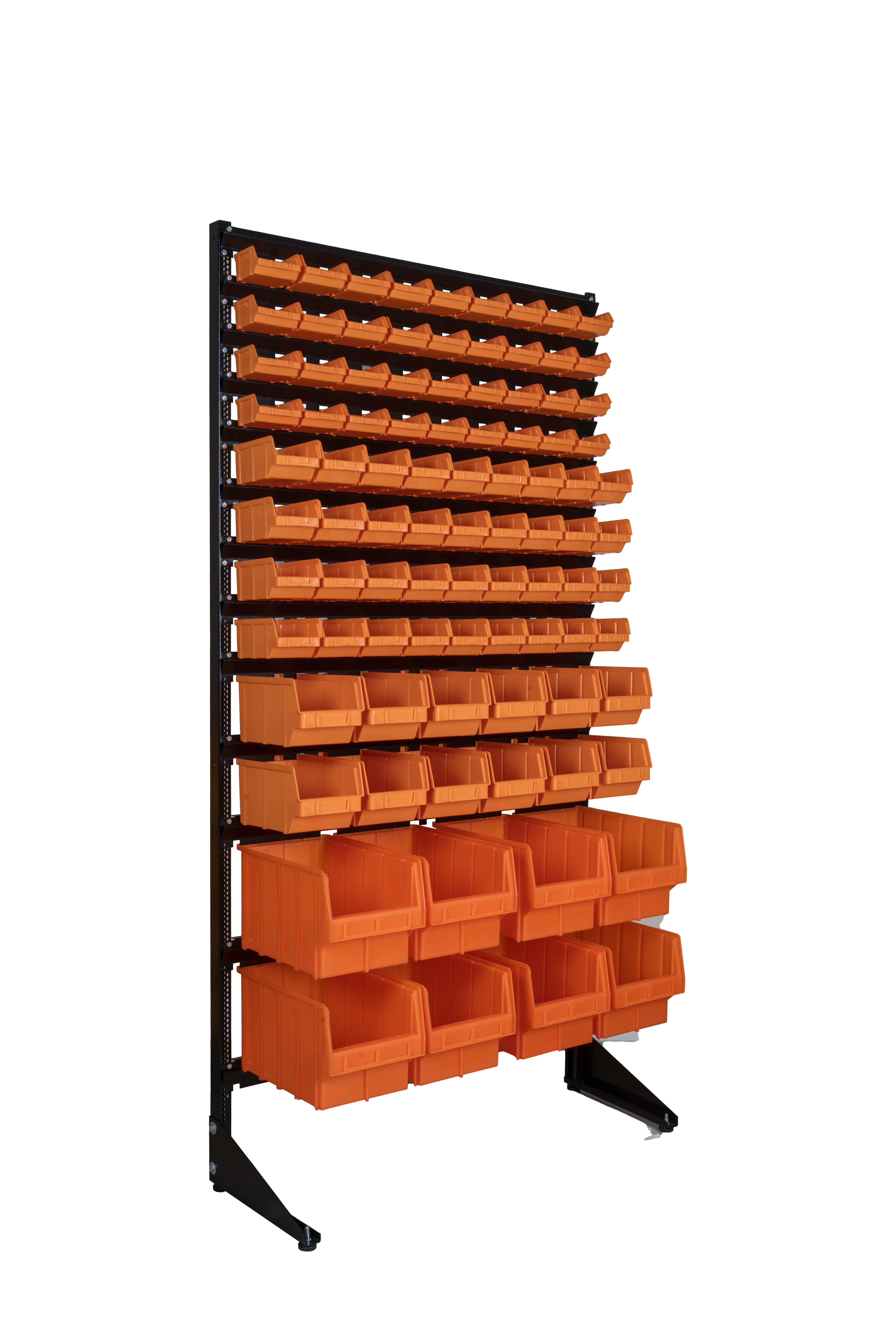 Стеллаж-стойка для сантехнических комплектующих с ящиками